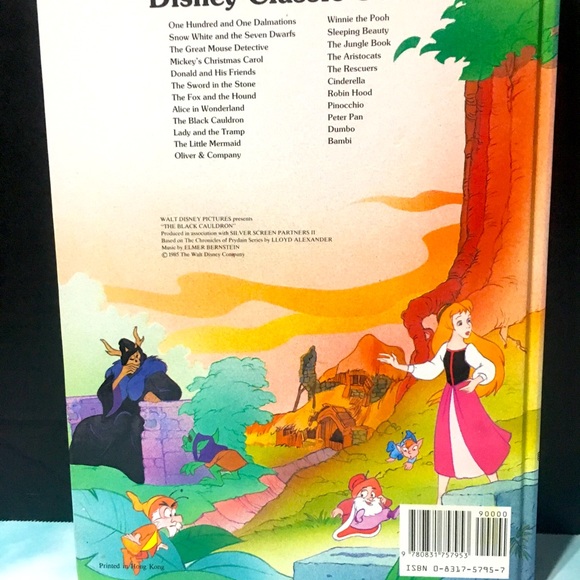 WALT DISNEY PICTURES 1990 THE BLACK CAULDRON BOOK - Picture 2 of 15